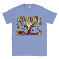 Colony Blue cowboy christmas Classic Tee - MaliasSmallBusiness