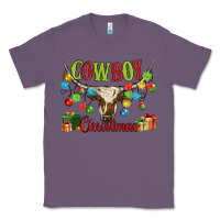 Lavender cowboy christmas Classic Tee - MaliasSmallBusiness