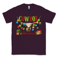 Plum cowboy christmas Classic Tee - MaliasSmallBusiness