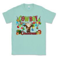 Seafoam cowboy christmas Classic Tee - MaliasSmallBusiness