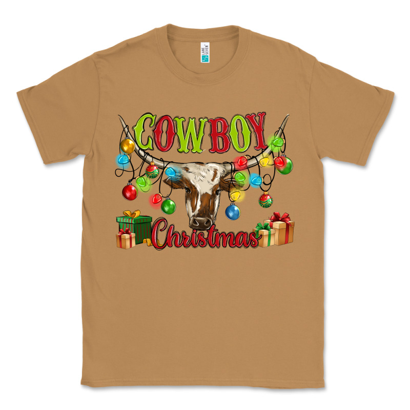 Cowboy Christmas Classic Tee by MaliasSmallBusiness | Teevron