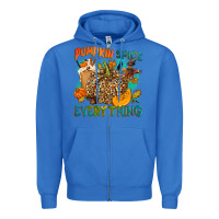 True Royal Pumpkin spice everything Zipper Hoodie - NancyCooperArtShop