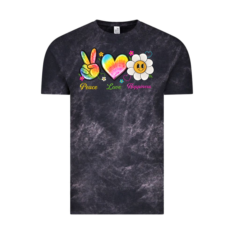 Peace Love Happiness Vintage Tee by NancyCooperArtShop | Teevron