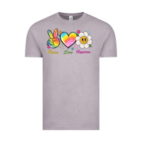 Vintage Zinc peace love happiness Vintage Tee - NancyCooperArtShop