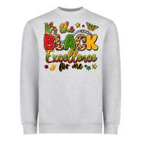 Heather Grey it's the black excellence for me Heavyweight Sweatshirt - LillyAllenDesigns