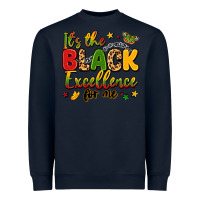 Navy it's the black excellence for me Heavyweight Sweatshirt - LillyAllenDesigns