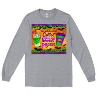 Heather Grey this witch needs coffee before any hocus pocus tumbler Long Sleeve Tee - BundleAndBundleShop