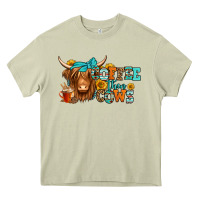 Mossy coffee then cows longhaired cow Heavy Core Tee - Jasminsmagicworld