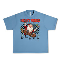 Pebble Blue merry vibes ho ho ho Urban Heavy Tee - MaliasSmallBusiness