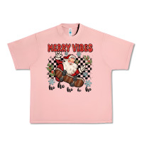 Salmon merry vibes ho ho ho Urban Heavy Tee - MaliasSmallBusiness