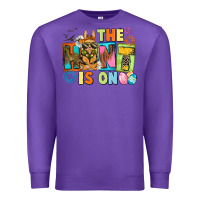Purple The hunt is on Easter Day Premium Sweatshirt - CowGirlArtShop