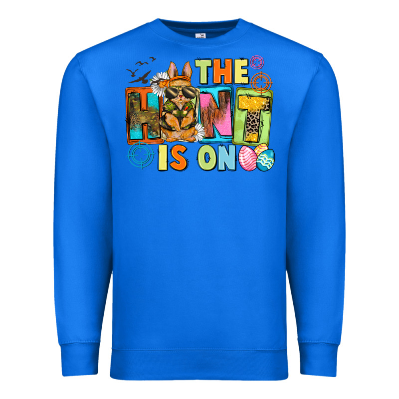 The Hunt Is On Easter Day Premium Sweatshirt by CowGirlArtShop | Teevron