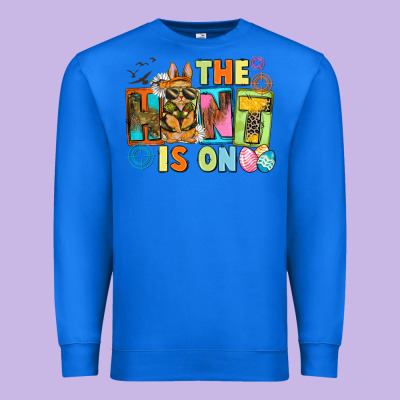 The Hunt Is On Easter Day Premium Sweatshirt Designed By Cowgirlartshop