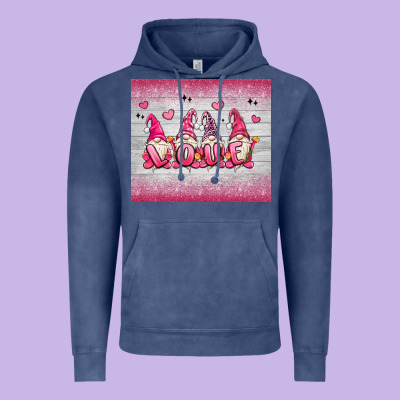 Valentine's Day Gnomes Vintage Hoodie Designed By Maliassmallbusiness
