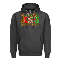 Charcoal Heather jesus is the reason for the season Zipper Hoodie - texasbilliewilder