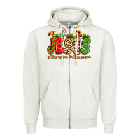 Oatmeal Heather jesus is the reason for the season Zipper Hoodie - texasbilliewilder