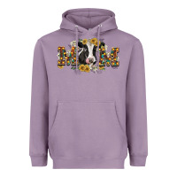 Lavender Mom with cow Heavyweight Hoodie - CowGirlArtShop