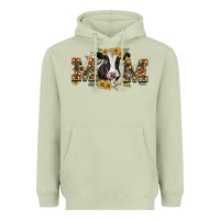 Matcha Mom with cow Heavyweight Hoodie - CowGirlArtShop