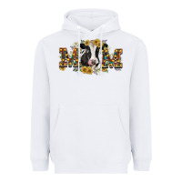 White Mom with cow Heavyweight Hoodie - CowGirlArtShop