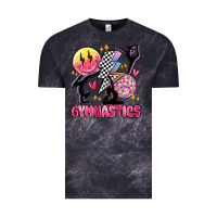 Cloud Black retro gymnastics Vintage Tee - MaliasSmallBusiness