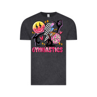 Vintage Black retro gymnastics Vintage Tee - MaliasSmallBusiness