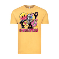 Vintage Mustard retro gymnastics Vintage Tee - MaliasSmallBusiness