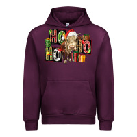 Mauve Wine ho ho ho heifer Urban Hoodie - FaDigitalArtStudio