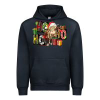 Navy ho ho ho heifer Urban Hoodie - FaDigitalArtStudio