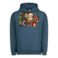 Pigment Midnight Navy ho ho ho heifer Urban Hoodie - FaDigitalArtStudio