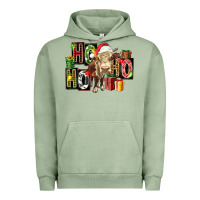Pigment Oil Green ho ho ho heifer Urban Hoodie - FaDigitalArtStudio