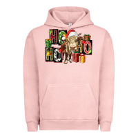 Pigment Salmon ho ho ho heifer Urban Hoodie - FaDigitalArtStudio
