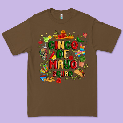Cinco De Mayo Squad Premium Tee Designed By Jahusdesignshop
