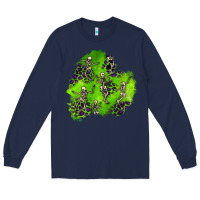 Navy halloween patch 3 Long Sleeve Tee - BundleAndBundleShop