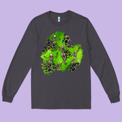 Halloween Patch 3 Long Sleeve Tee Designed By Bundleandbundleshop