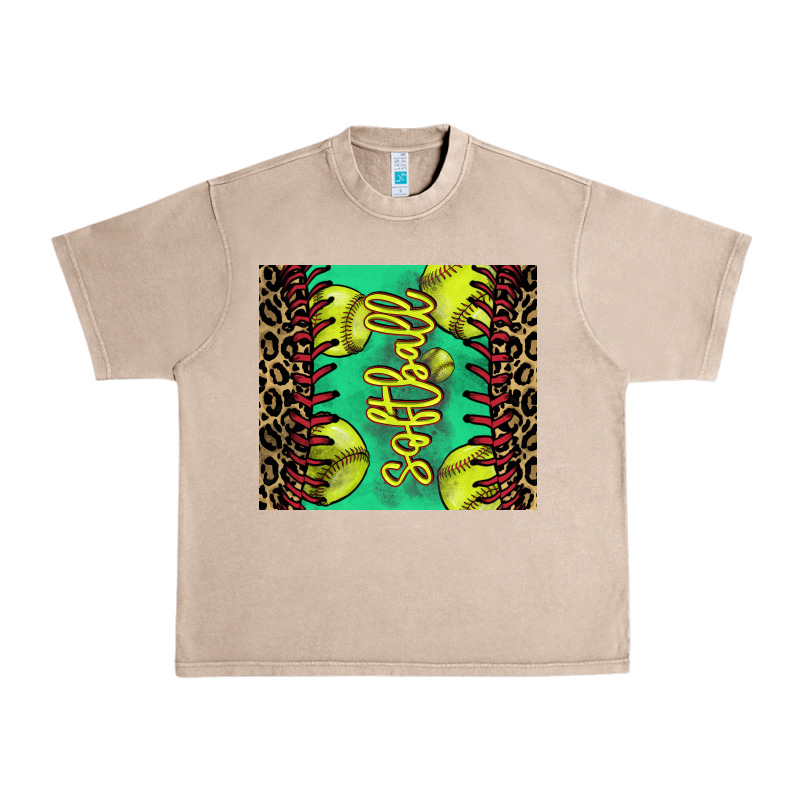 Softball Leopard Urban Heavy Tee by NancyCooperArtShop | Teevron