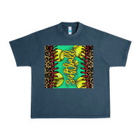 Midnight Navy softball leopard Urban Heavy Tee - NancyCooperArtShop