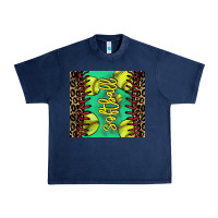 Navy softball leopard Urban Heavy Tee - NancyCooperArtShop