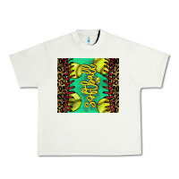 Pistachio softball leopard Urban Heavy Tee - NancyCooperArtShop