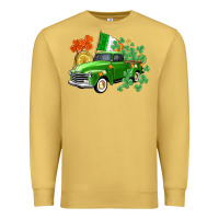 Antique Gold Western St. Patrick's Day truck Premium Sweatshirt - CowGirlArtShop
