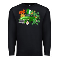 Black Western St. Patrick's Day truck Premium Sweatshirt - CowGirlArtShop