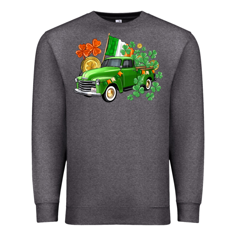 Western St. Patrick's Day Truck Premium Sweatshirt by CowGirlArtShop | Teevron