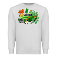 Dove Grey Western St. Patrick's Day truck Premium Sweatshirt - CowGirlArtShop