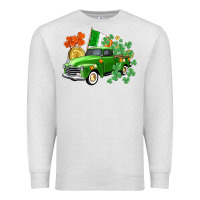 Oatmeal Heather Western St. Patrick's Day truck Premium Sweatshirt - CowGirlArtShop