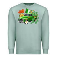 Seafoam Western St. Patrick's Day truck Premium Sweatshirt - CowGirlArtShop