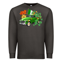 Smoke Western St. Patrick's Day truck Premium Sweatshirt - CowGirlArtShop