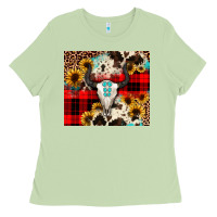 Matcha bullskull Sunflower Ladies Tee - JahusDesignShop