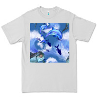 Dove Grey dolphins Premium Tee - BundleAndBundleShop