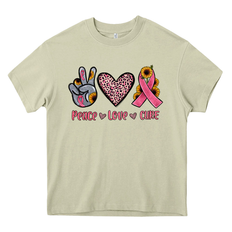 Peace Love Cure Heavy Core Tee by JahusDesignShop | Teevron