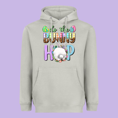 Do The Bunny Hop Easter Day Heavyweight Hoodie Designed By Howdyjamesfarm