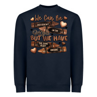 Navy we can be different on the outside but we have the Heavyweight Sweatshirt - LillyAllenDesigns